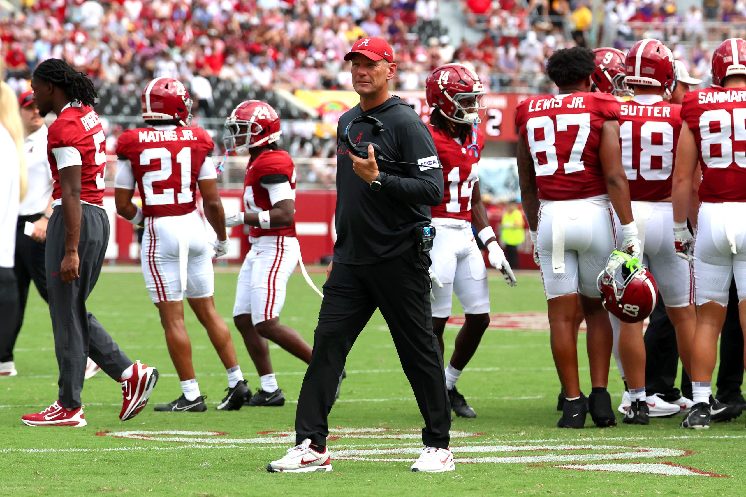 Kalen DeBoer breaks down Play of the Game from Alabama's Week 1 win over ECU
