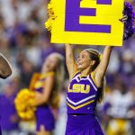 LSU cheerleader.