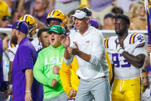 LSU coach Lane Kiffin