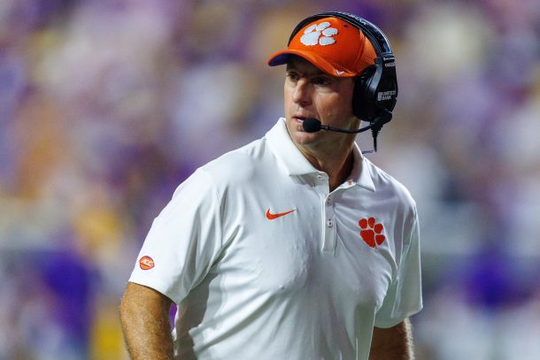 Clemson coach Dabo Swinney.