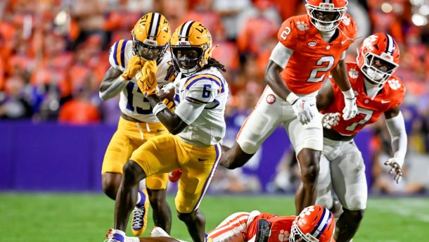 LSU plays Clemson.