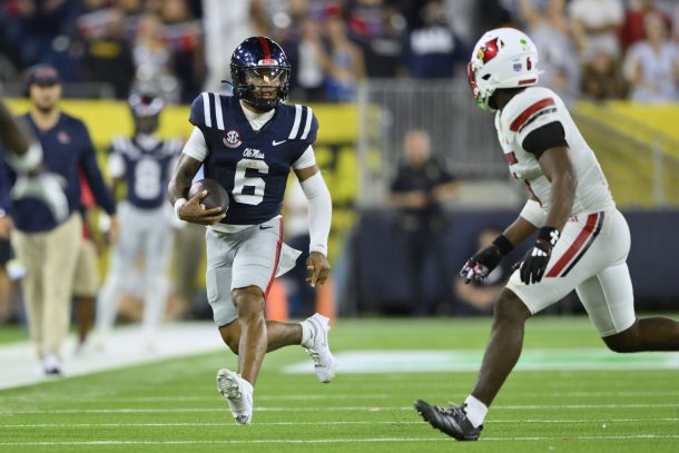 Ole Miss QB Trinidad Chambliss.