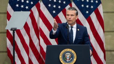 Pete Hegseth is shown.