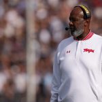 Maryland coach Mike Locksley during a game.
