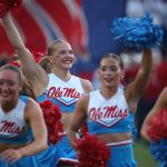 Ole Miss cheerleaders.