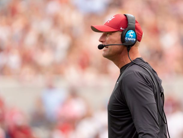 Alabama coach Kalen DeBoer.