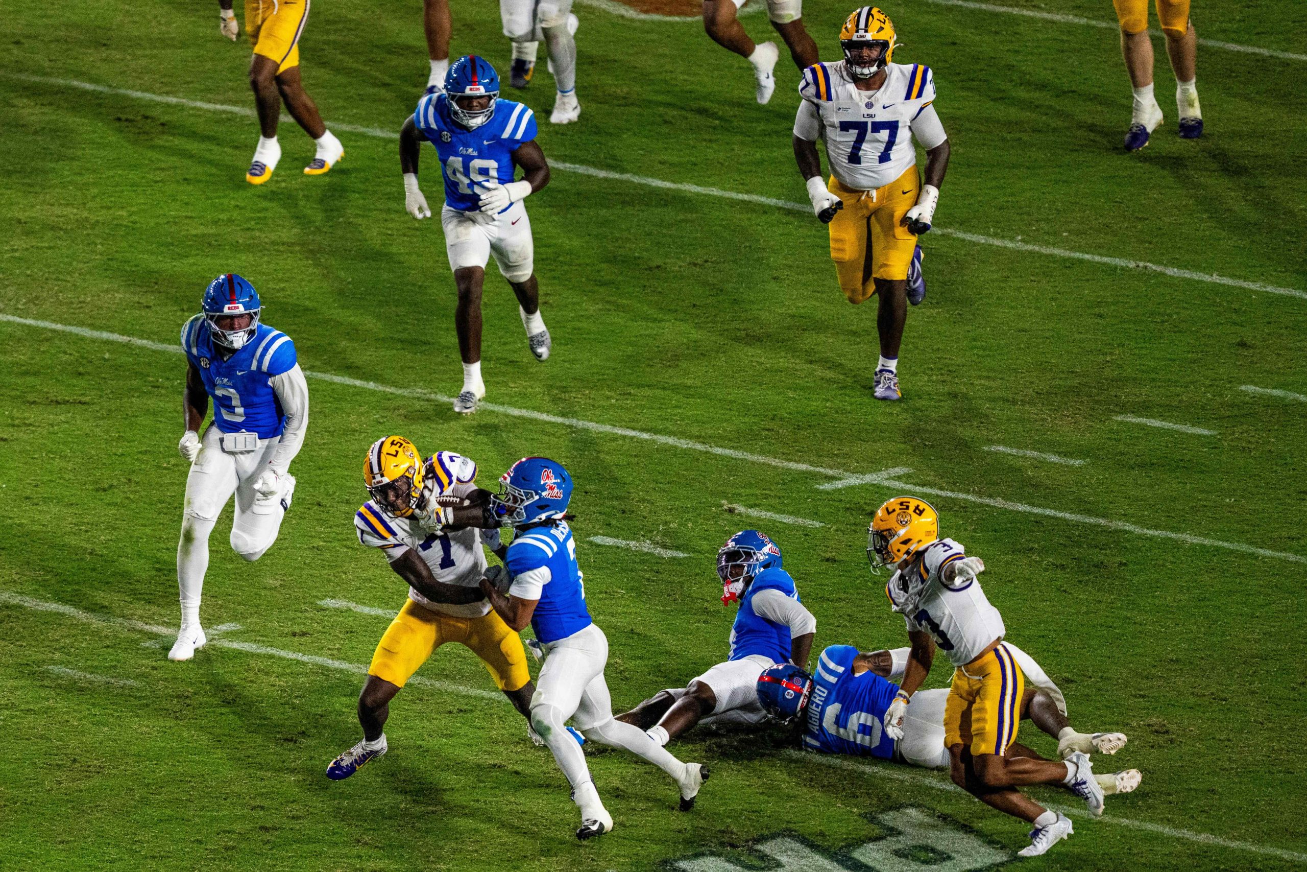 Gator Razorback Trey'Dez Green's mother gives positive update after injury to LSU tight ...