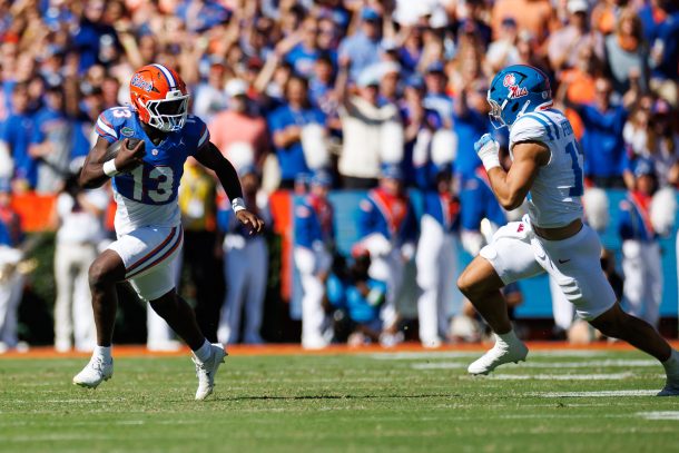 Florida's Jadan Baugh vs. Ole Miss.