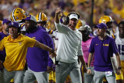 LSU coach Lane Kiffin.