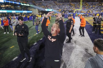 Oklahoma State coach Eric Morris.
