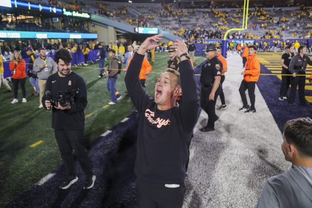 Oklahoma State coach Eric Morris.