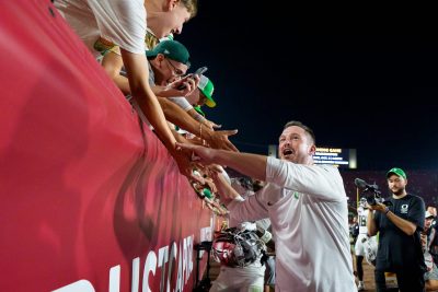 Dan Lanning after Oregon's win at USC.