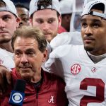 Nick Saban and Jalen Hurts.