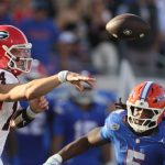 Georgia QB Gunner Stockton against Florida.