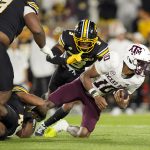 Texas A&M QB Marcel Reed against Mizzou in 2025.