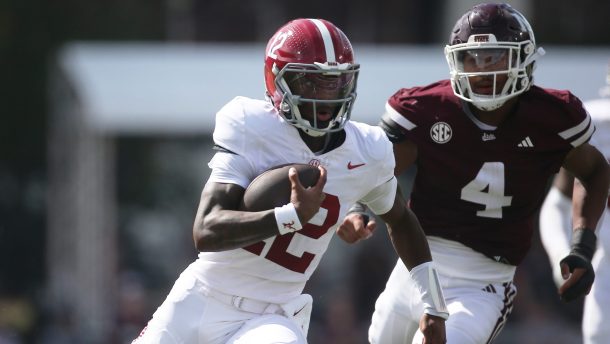 Alabama quarterback Keelon Russell.