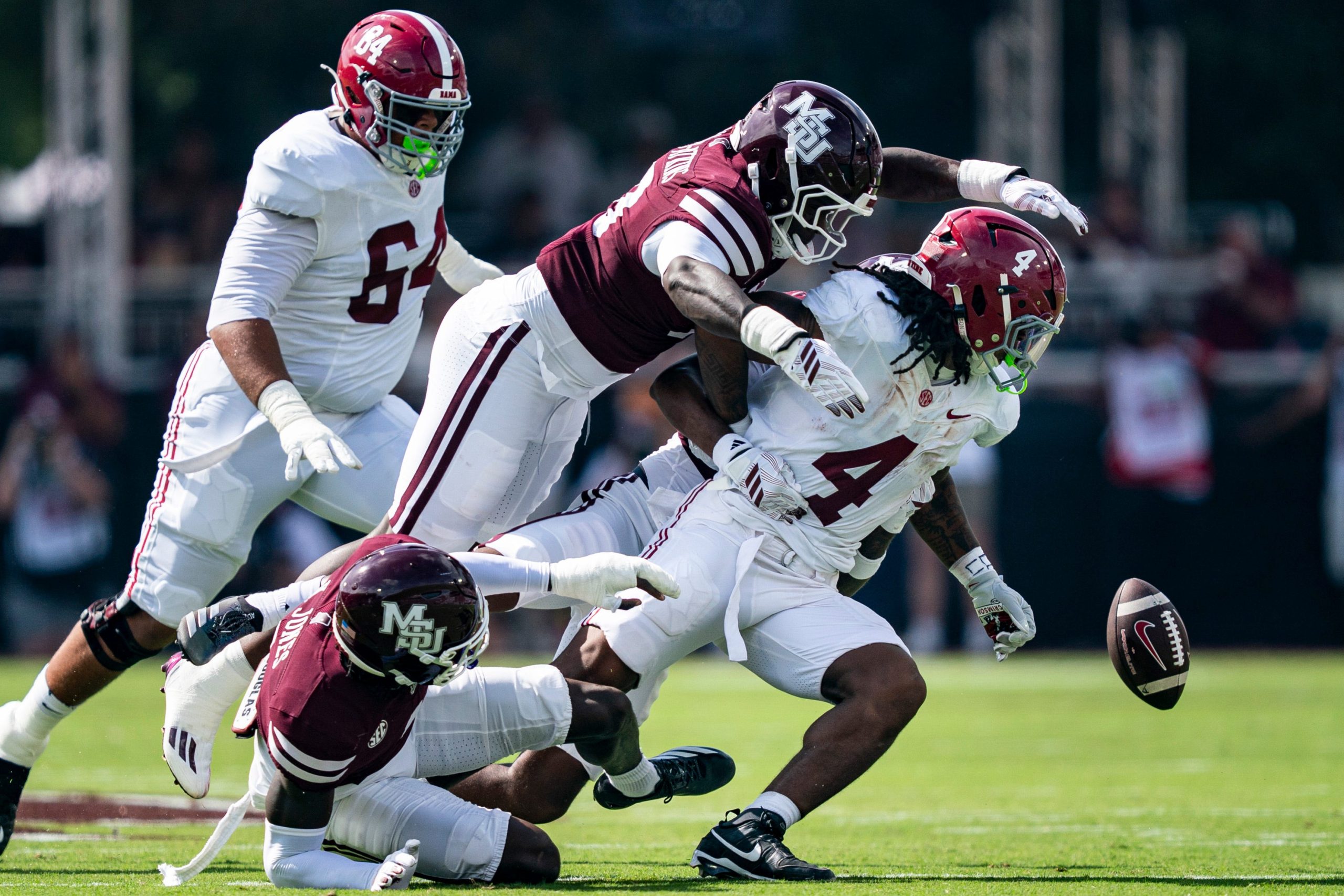 Kalen DeBoer speaks on running back Daniel Hill’s recent fumbling ...