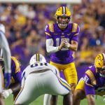 LSU QB Sam Leavitt against McNeese.