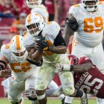 Tennessee RB DeSean Bishop against Arkansas.
