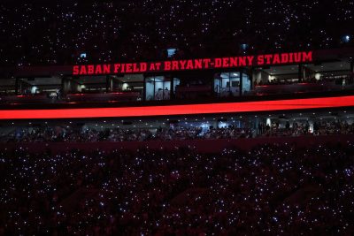 A shot of the crowd at Bryant-Denny Stadium.