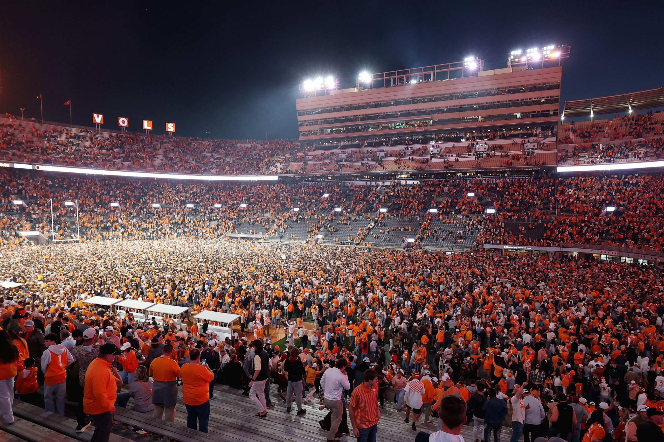 SEC fines Tennessee for storming the field after win over Alabama