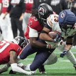 Atlanta Falcons LB Kendal Daniels against the Chicago Bears.