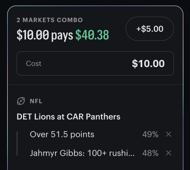 Best Lions Kalshi Combo for Sunday Night Football