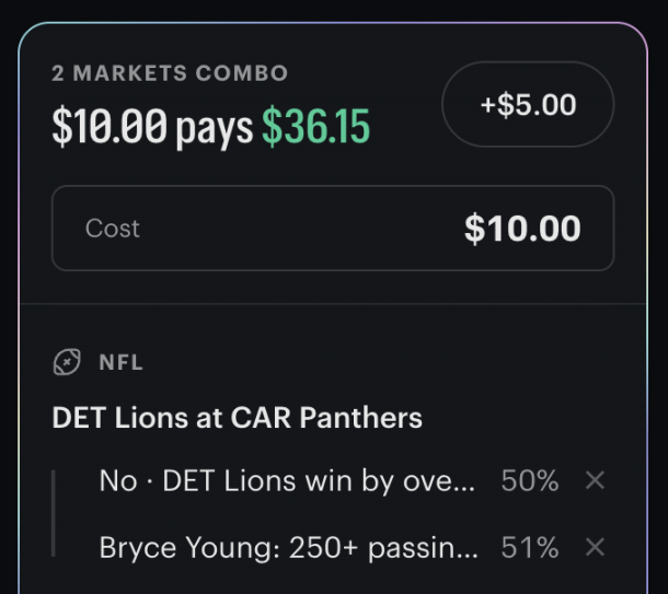 Best Panthers Kalshi Combo for Sunday Night Football