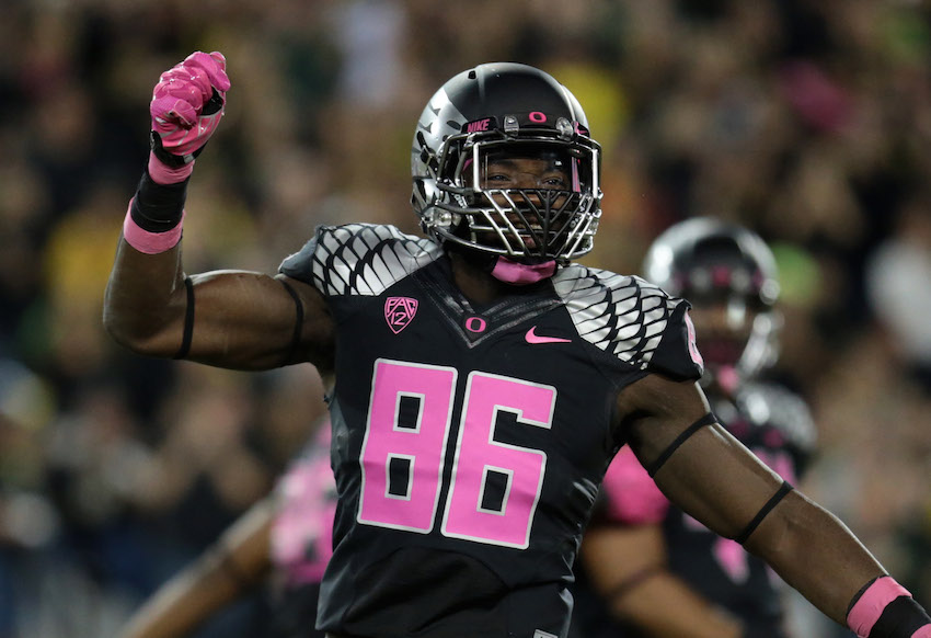 Oregon reveals breast cancer awareness uniforms for UCLA game