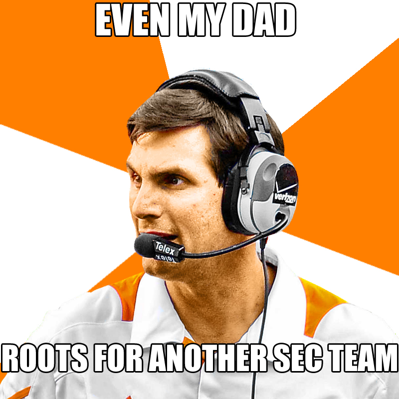 Popular Tennessee football memes from recent years