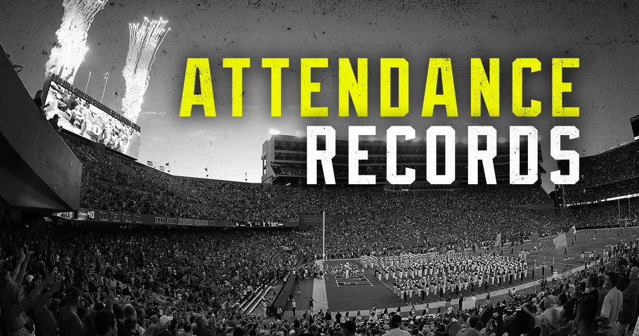 attendance record for every sec stadium