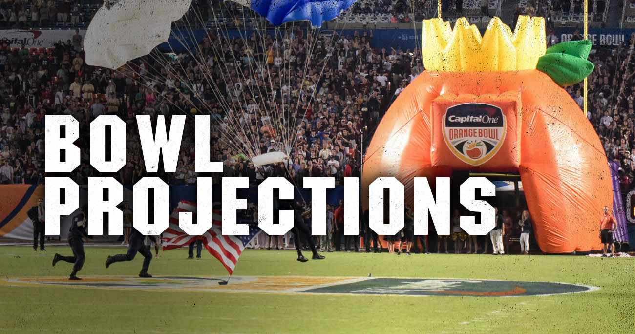 Compiling the bowl projections from national media outlets