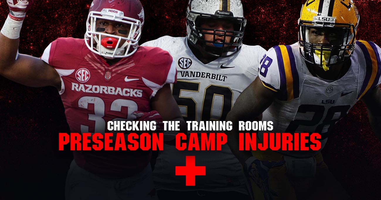 Checking the training room Preseason camp injuries