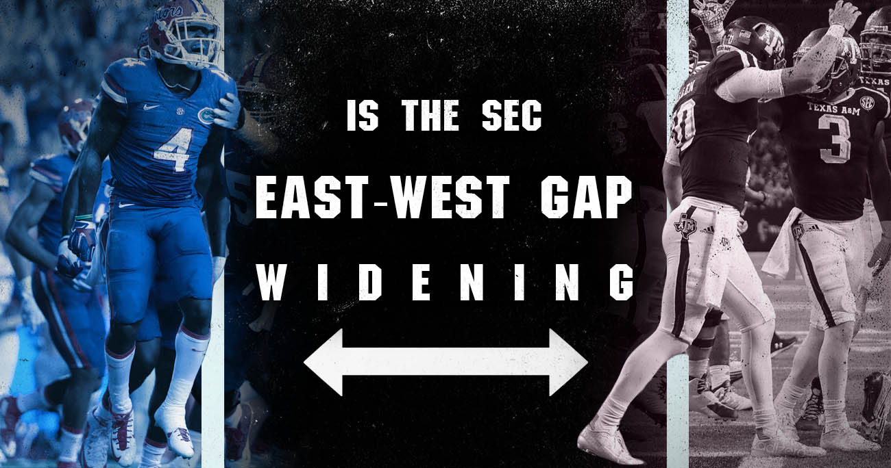 Is the SEC EastWest gap widening?