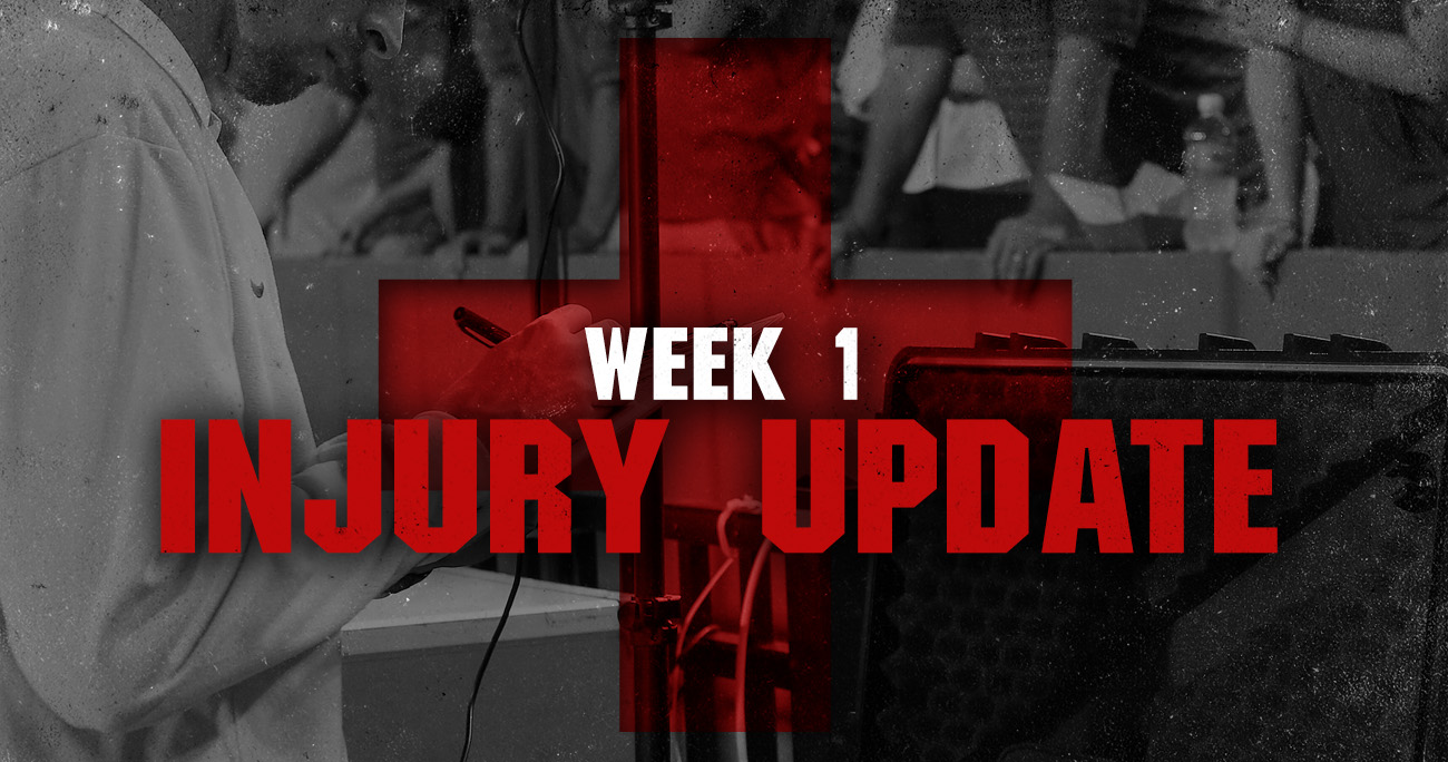 SEC injury update Week 1