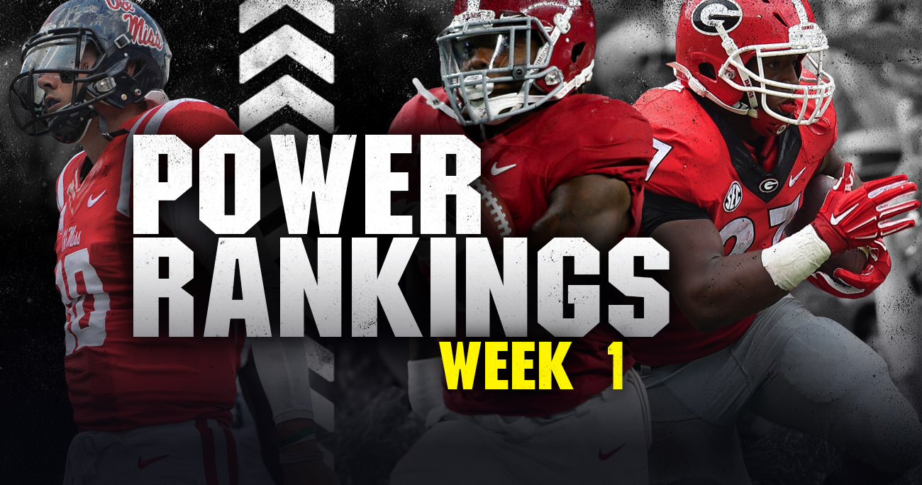 SEC Power Rankings Week 1