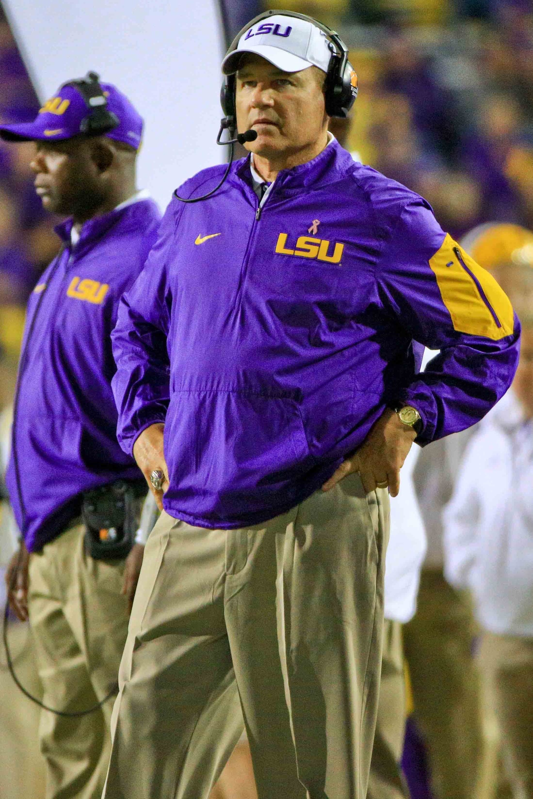 Les Miles on receivers: &lsquo;We&rsquo;re looking at shuffling the lineup&rsquo;