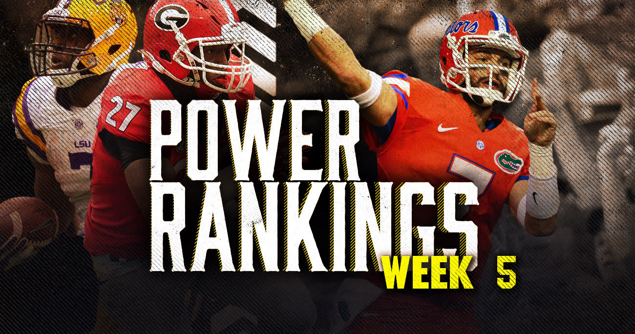 SEC power rankings Week 5