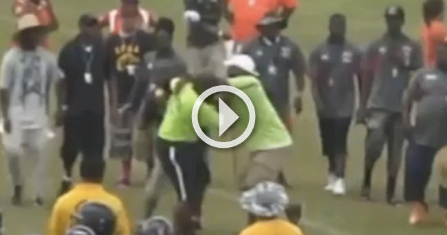 video florida high school football coach caught on tape punching liberty high school florida