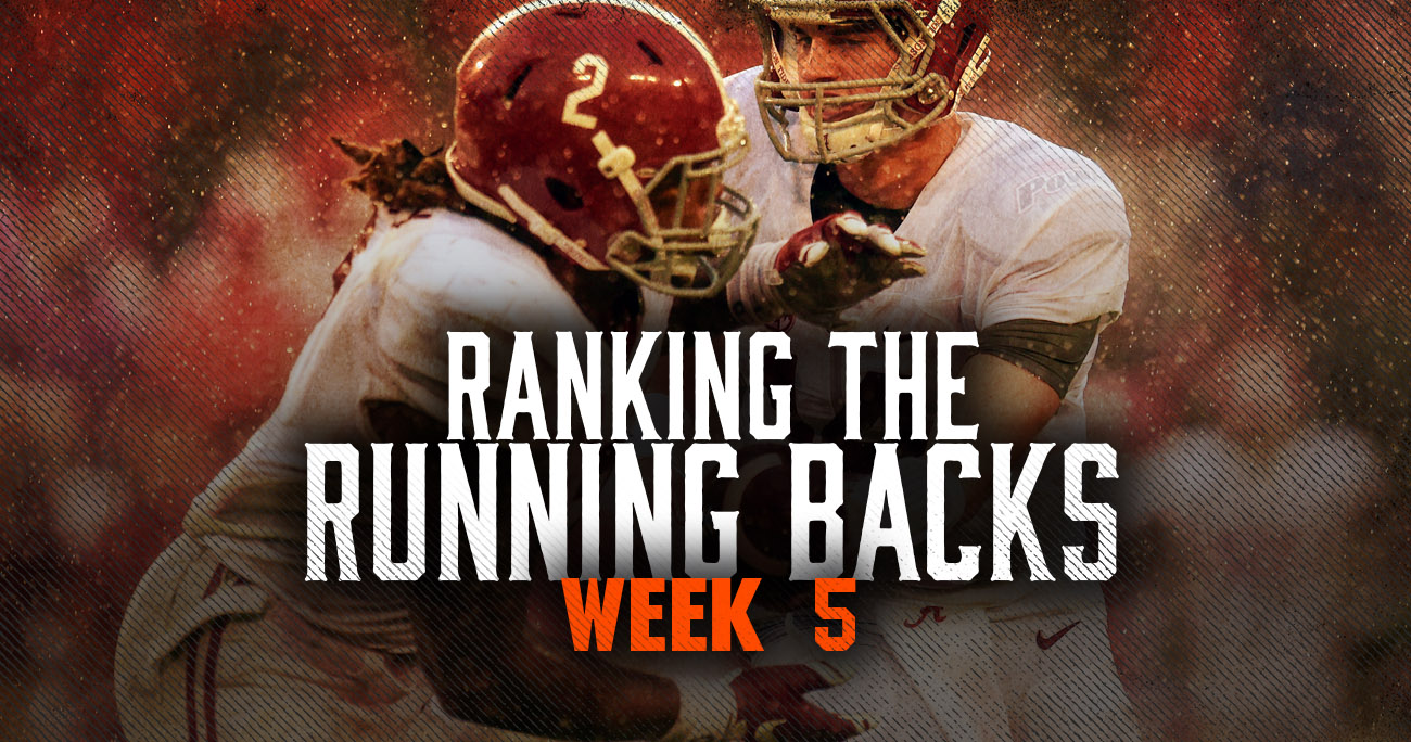 Ranking the SEC running backs after Week 5