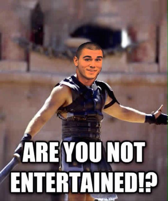 Chad Kelly Not Entertained MEME