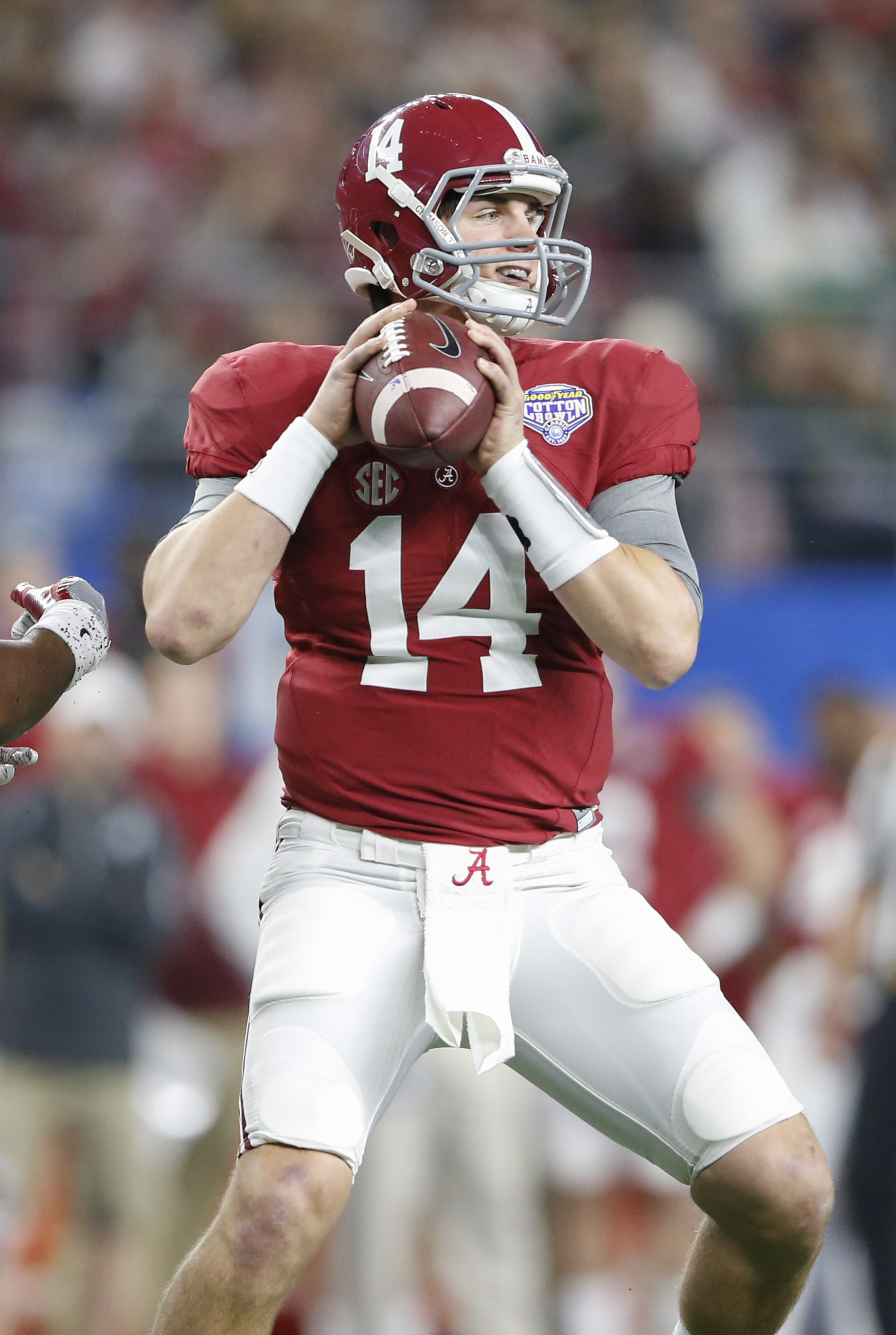 Photo CFP staff doesn't know the name of Alabama's starting quarterback
