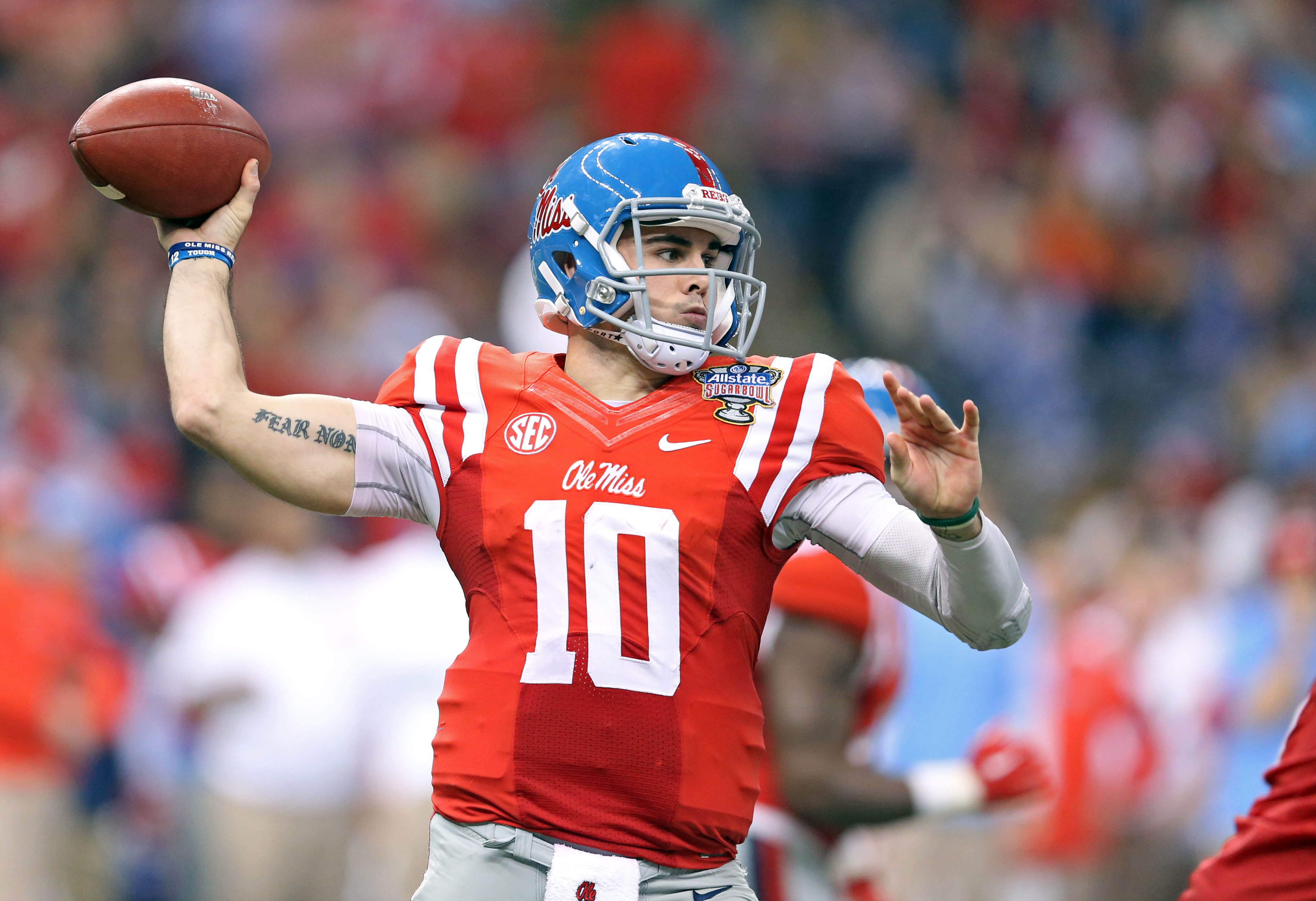 Video Chad Kelly throws it nearly 80 yards