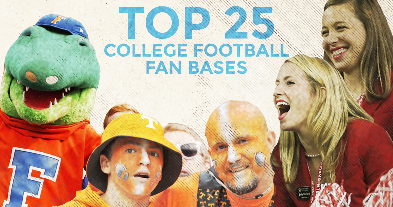 The Top 25 fan bases in college football