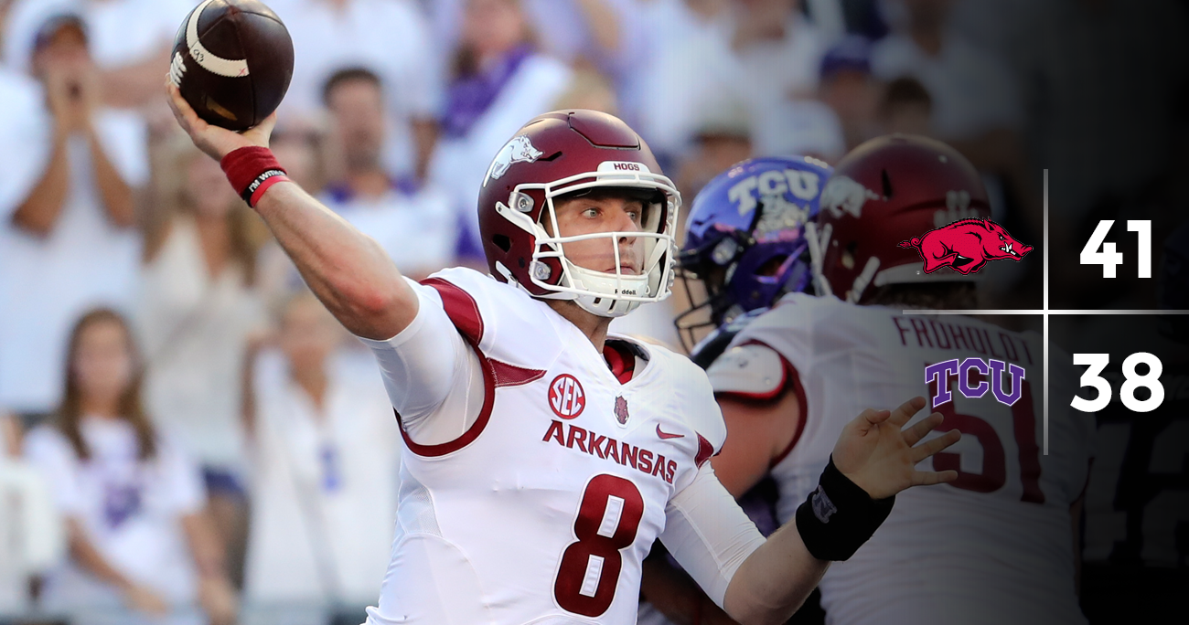 Rapid Reaction Arkansas beats TCU in doubleovertime classic