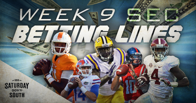 week 9 betting lines