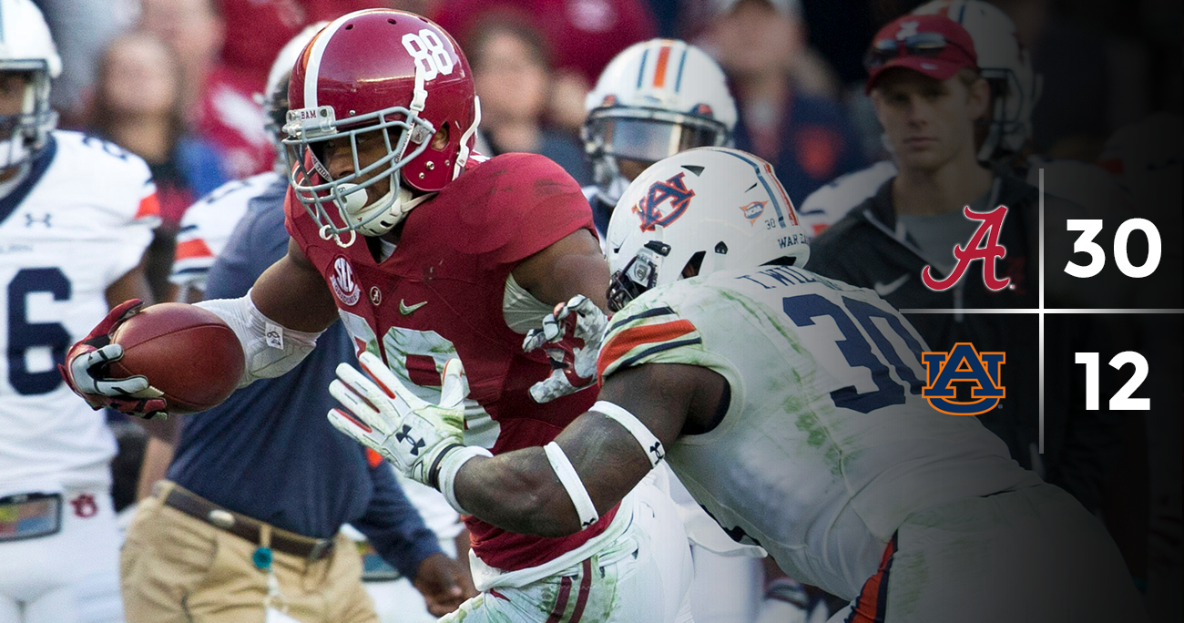Rapid reaction Alabama wears down Auburn, wins third consecutive Iron Bowl