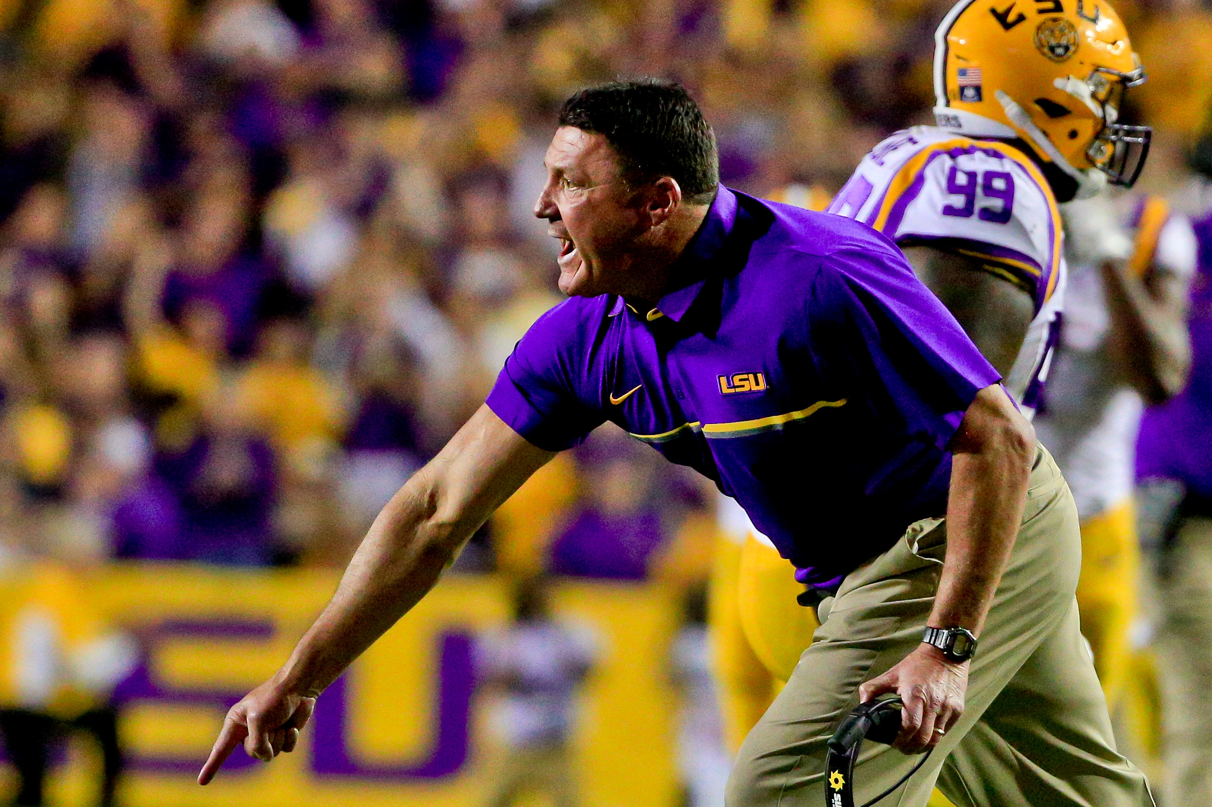 Lsu Head Coach Ed Orgeron Takes Unveiled Shot At Ole Miss