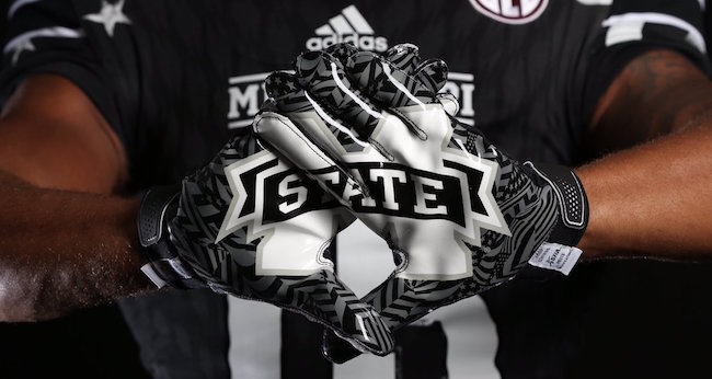 Mississippi state football gloves discount