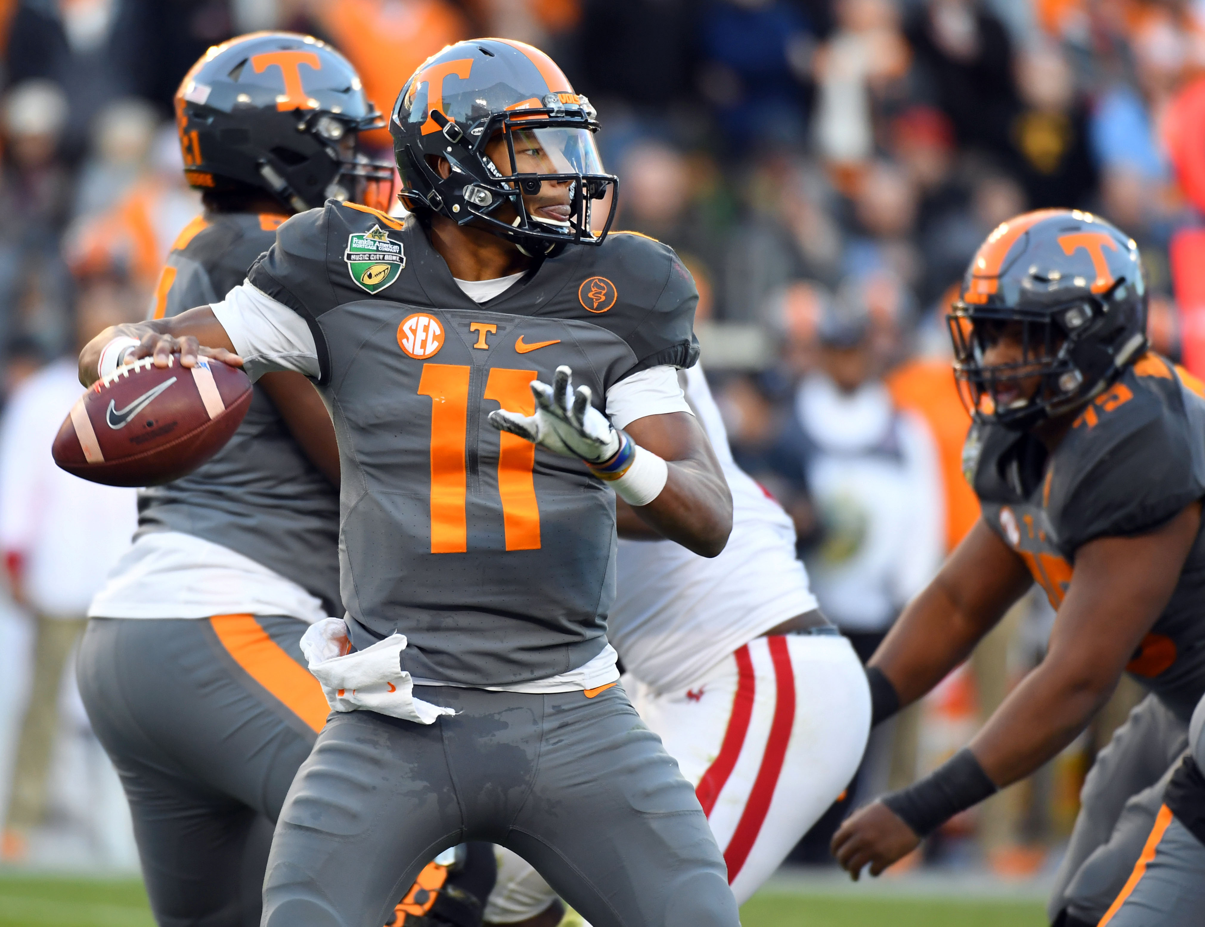 Tennessee QB Joshua Dobbs impressed scouts with his intelligence at combine